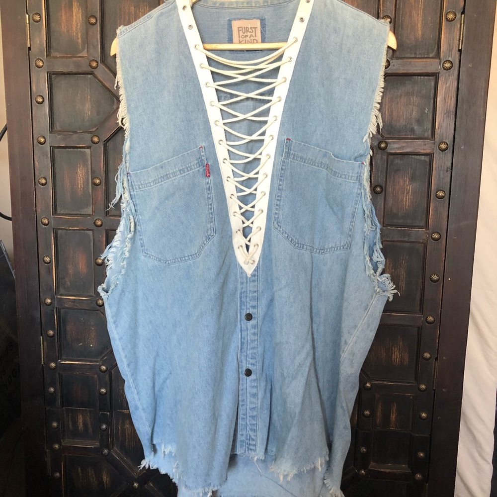 LF Furst Of A Kind Vintage Denim Festival Dress